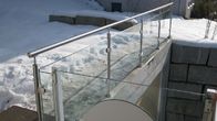 سیستم نرده شیشه ای مسکونی بلوچ برای تراس 900mm -1200mm ارتفاع